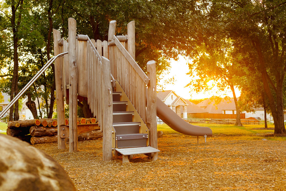Our nature playground provides little ones with a great play experience.