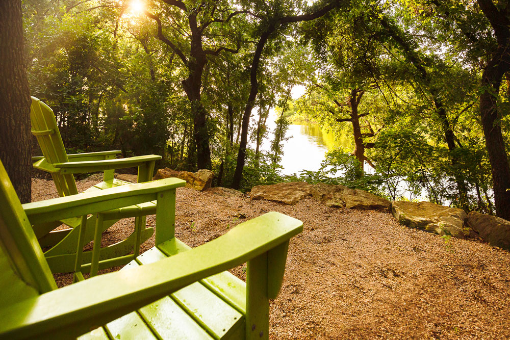 Sit back and enjoy a beautiful sunset along Lake Lewisville.