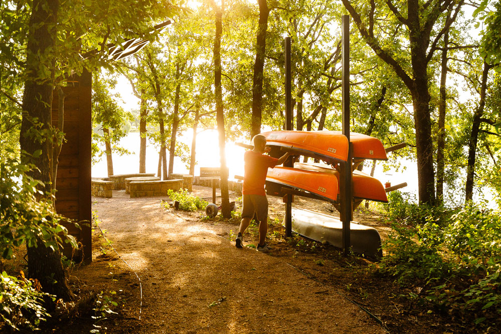 Take our trail system down at The Point to start your water adventuress.
